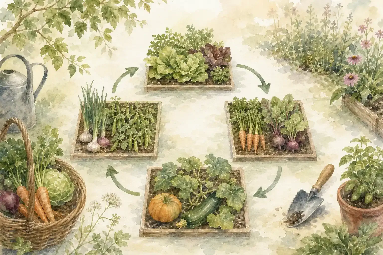 Fruchtfolge Tabelle: Optimale Beetrotation planen
