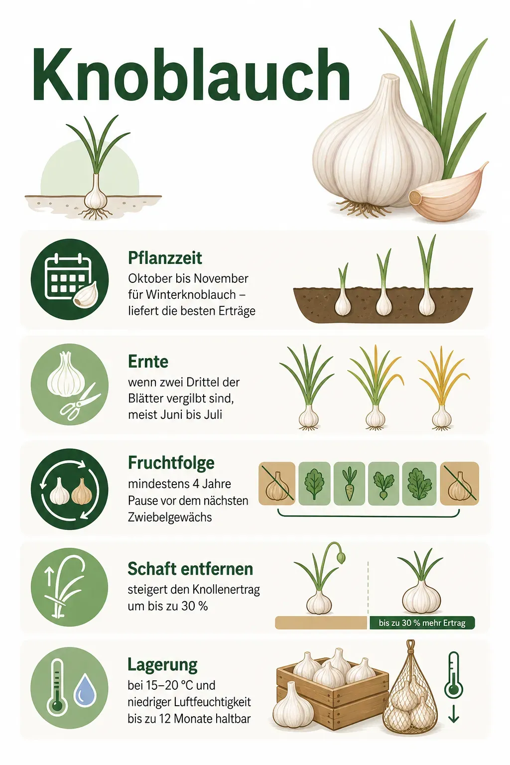 Knoblauch – Infografik