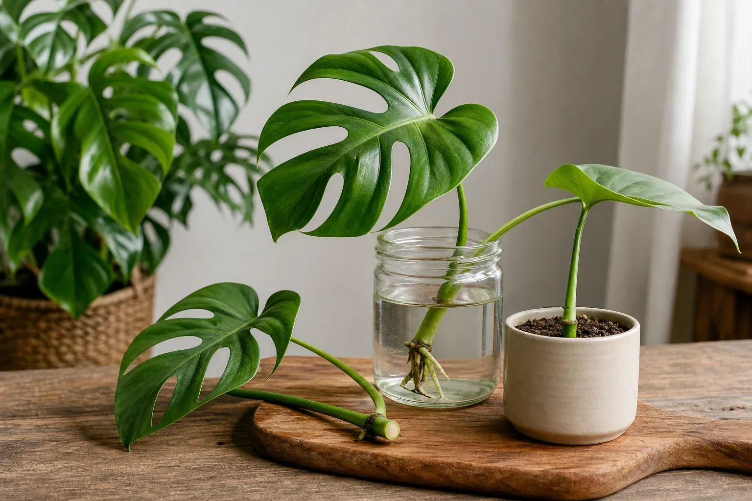 Monstera vermehren: Stecklinge und Ableger erfolgreich anzüchten