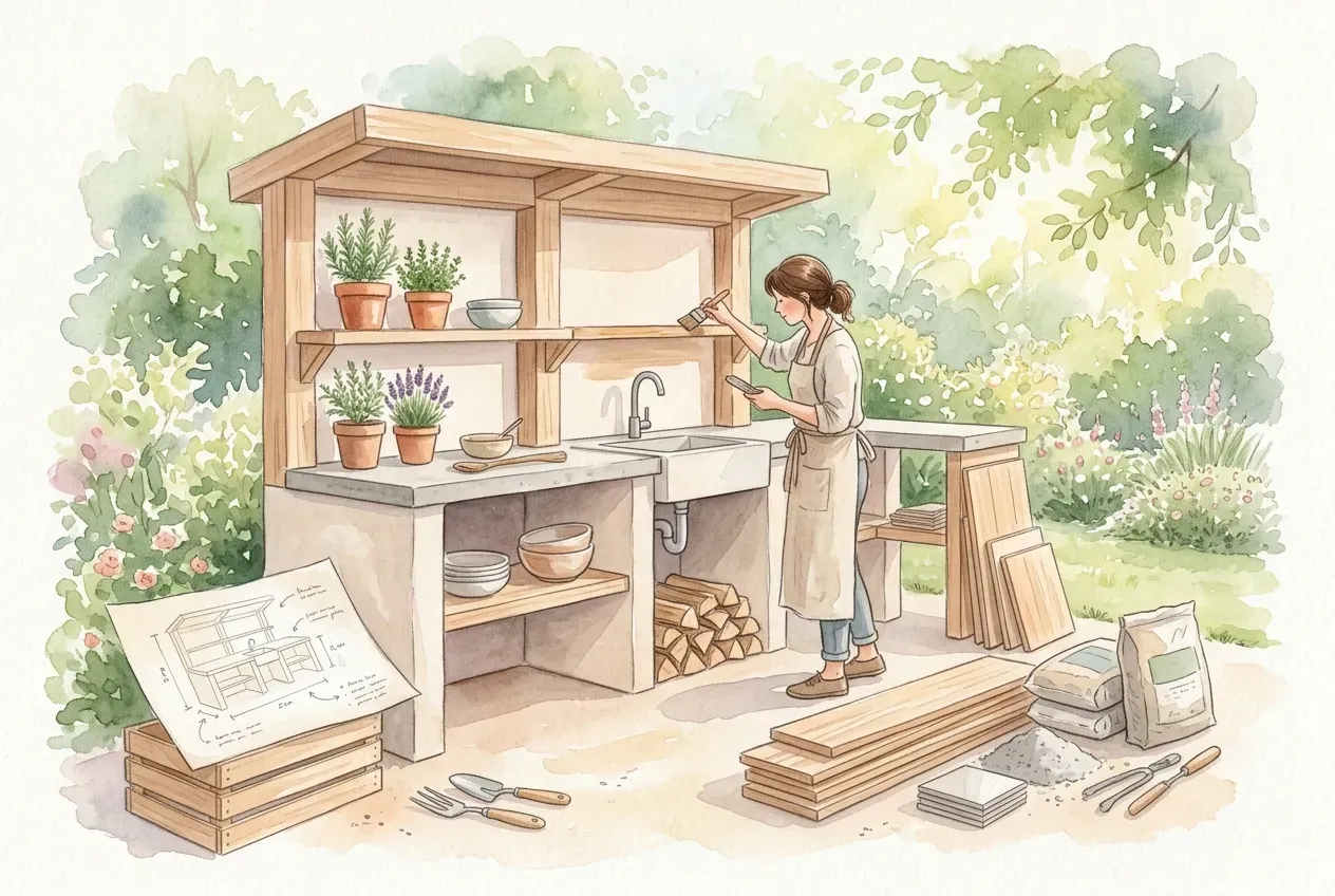 Outdoor Küche selber bauen: Planung & Anleitung